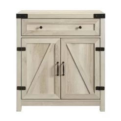 Clarabelle Rustic Farmhouse Barn Door Accent Cabinet - Saracina Home -Cozy Living Deals Store GUEST 713ae4d0 858a 4fc3 8b2d 6512862d084e