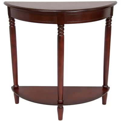 Oriental Furniture 31" Half Round Console Table 3 Oriental Furniture 31" Half Round Console Table - Image 3