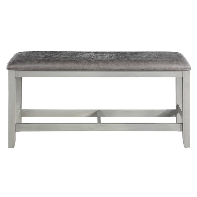 26" Hyland Counter Bench Gray - Steve Silver Co. 1 26" Hyland Counter Bench Gray - Steve Silver Co.