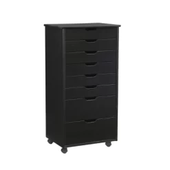 Cary 8 Drawer Rolling Storage Cart - Linon -Cozy Living Deals Store GUEST 7299eaf1 e14c 4b00 94e6 662483b16645