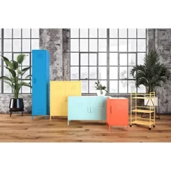 Cache Metal Rolling Cart Blue - Novogratz 17 Cache Metal Rolling Cart Blue - Novogratz -Cozy Living Deals Store GUEST 72cf4fd6 b6d7 4d08 89d0 3e83a213fc6b