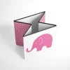 Bacati - Elephants Pink/Gray Storage Box Small