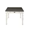 Joanna Two-Toned Extendable Dining Table Ivory/Charcoal - Steve Silver Co.