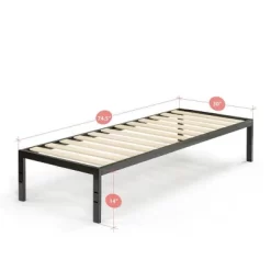 14" Narrow Twin Mia Platform Bed Frame Black - Zinus -Cozy Living Deals Store GUEST 73c24c7f f4db 4830 b2c0 3f23fdde8eda