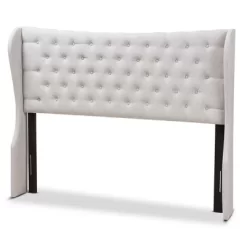 Cadence Modern And Contemporary Fabric Button Tufted Winged Headboard Gray - Baxton Studio 9 Cadence Modern And Contemporary Fabric Button Tufted Winged Headboard Gray - Baxton Studio -Cozy Living Deals Store GUEST 7433deba f328 400b 9c2f 02815fc7d44a