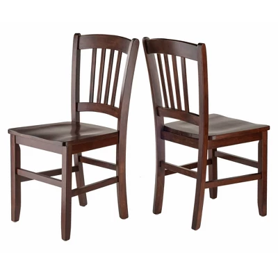 3pc Perrone Drop Leaf Dining Table Set With Slat Back Chair Walnut - Winsome 12 3pc Perrone Drop Leaf Dining Table Set With Slat Back Chair Walnut - Winsome - Image 12