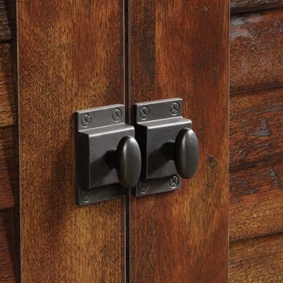 Harbor View With Louvered Doors TV Stand For TVs Up To 60" Curado Cherry Red - Sauder 6 Harbor View With Louvered Doors TV Stand For TVs Up To 60" Curado Cherry Red - Sauder - Image 6