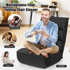 Costway 4-Position Floor Chair Folding Lazy Sofa W/Adjustable Backrest & Headrest -Cozy Living Deals Store GUEST 75373cf7 0445 4c85 a8c4 b70e01d2aaf6