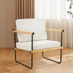 FERPIT Metal & Rubberwood Framed Velvet Accent Chair 10 FERPIT Metal & Rubberwood Framed Velvet Accent Chair -Cozy Living Deals Store GUEST 7554553b 701c 4696 b989 4cf2bcdba24b