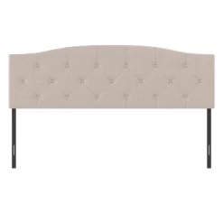 King/California King Provence Upholstered Arch Adjustable Tufted Headboard With Frame Linen Fabric - Hillsdale Furniture -Cozy Living Deals Store GUEST 75a6c69e 1007 4db9 90ae d0a4b79db144