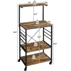Yaheetech 50.5"H Kitchen Baker's Rack With Side Hooks 11 Yaheetech 50.5"H Kitchen Baker's Rack With Side Hooks -Cozy Living Deals Store GUEST 75c35192 6927 48ca 92ad b6d5919e8105