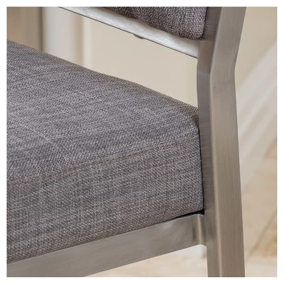 Set Of 2 Qyto 30" Fabric Barstool Light Gray - Christopher Knight Home 3 Set Of 2 Qyto 30" Fabric Barstool Light Gray - Christopher Knight Home - Image 3