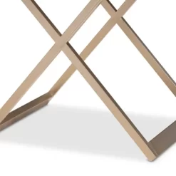 1 Drawer Patricia Brass Tone Metal Nightstand - Baxton Studio -Cozy Living Deals Store GUEST 7659b02b 71c2 4a20 8844 b87c8365180d