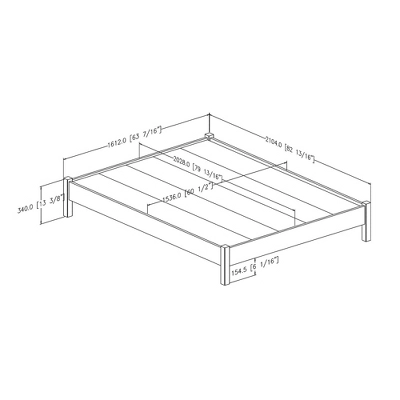 Step One Platform Bed - South Shore 6 Step One Platform Bed - South Shore - Image 6
