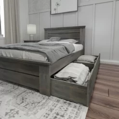 Max & Lily Farmhouse Full Bed With Panel Headboard With Storage Drawers -Cozy Living Deals Store GUEST 76618bac f8ca 4249 a810 43d2243a90e4