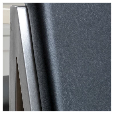 Set Of 2 29.50" Vasilus Bonded Leather Barstool - Christopher Knight Home 3 Set Of 2 29.50" Vasilus Bonded Leather Barstool - Christopher Knight Home - Image 3