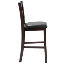 Costway 2-Pieces Bar Stools Counter Height Chairs W/ PU Leather Seat Espresso -Cozy Living Deals Store GUEST 7696d455 6bc6 4dd1 a341 07488abbc37f