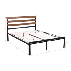 Costway Twin Size Metal Platform Bed Frame Mattress Foundation Wooden Headboard 13 Costway Twin Size Metal Platform Bed Frame Mattress Foundation Wooden Headboard -Cozy Living Deals Store GUEST 76abcdde 400f 49e2 a202 866ab3ef0fa4