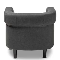 Bisset Chesterfield Chair Gray - Baxton Studio -Cozy Living Deals Store GUEST 76d75c27 a2b8 46c0 956b bf64b01ebbbe