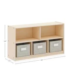 Guidecraft EdQ 2-Shelf 5-Compartment Storage - 24" -Cozy Living Deals Store GUEST 76f1a3f4 f68c 4582 91fa b240f52a43a0