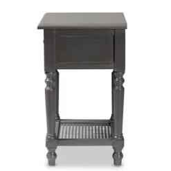 Sheldon Vintage Wood 1 Drawer Nightstand Gray - Baxton Studio 11 Sheldon Vintage Wood 1 Drawer Nightstand Gray - Baxton Studio -Cozy Living Deals Store GUEST 777da159 a92b 47d8 bdc6 fa0ab0fa0a6a