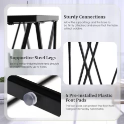 Costway Set Of 2 End Table Tempered Glass Top Metal Frame Hexagonal Accent Side Table 14 Costway Set Of 2 End Table Tempered Glass Top Metal Frame Hexagonal Accent Side Table -Cozy Living Deals Store GUEST 77f7cb57 bb76 498f 9b32 227c04fd1b8c