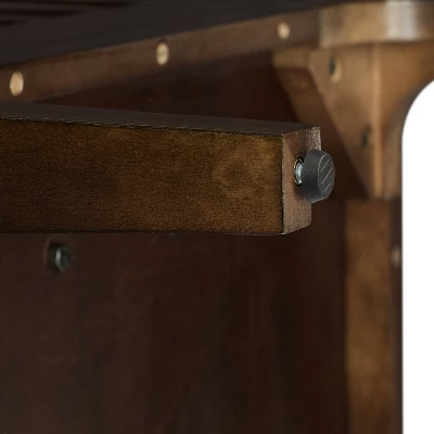 Asher Record Storage Media Console Dark Brown - Crosley 16 Asher Record Storage Media Console Dark Brown - Crosley - Image 16