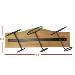 Black Metal & Wood Space Saving Wine Holder - Foreside Home & Garden -Cozy Living Deals Store GUEST 7839f3c3 784c 4a76 af6f 69ab4d6f3caf