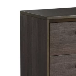 Antique Finish Contemporary Style Nightstand Gray - Benzara