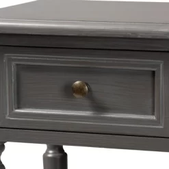 Sheldon Vintage Wood 1 Drawer Nightstand Gray - Baxton Studio 12 Sheldon Vintage Wood 1 Drawer Nightstand Gray - Baxton Studio -Cozy Living Deals Store GUEST 787754d7 9c43 4df4 9350 a2fa4f0fada4