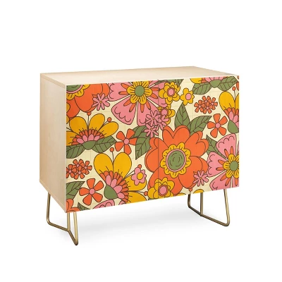 ThirtyOne Illustrations Spring In Retro Credenza - Deny Designs 1 ThirtyOne Illustrations Spring In Retro Credenza - Deny Designs