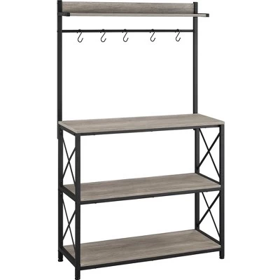 Yaheetech 4-Tier Kitchen Storage Rack With 5 S Hooks 8 Yaheetech 4-Tier Kitchen Storage Rack With 5 S Hooks - Image 8