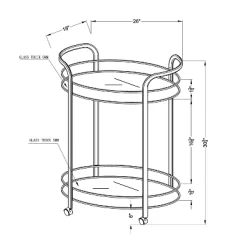 Derria Oval Mirrored Metal Frame Serving Cart - Furniture Of America -Cozy Living Deals Store GUEST 794b8489 0ace 49e8 8f84 aeebfe3fe7dd
