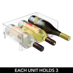 MDesign Plastic Stackable Wine Bottle Storage Organizer Rack -Cozy Living Deals Store GUEST 79e05a27 de3a 4ff7 b7b4 44c5cd1f1aef