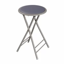 Hastings Home 24" Foldable Padded Indoor Counter-Height Stool – Gray -Cozy Living Deals Store GUEST 7b1eb5aa 0f24 4f39 aa30 0ffb01c782d6