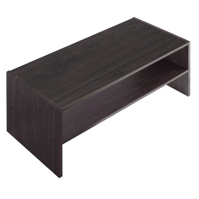 Whitmor 24" Stackable Wide 2 Shelf Storage Organizer Brown 1 Whitmor 24" Stackable Wide 2 Shelf Storage Organizer Brown