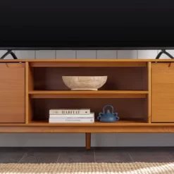 Solid Wood Mid-Century Modern TV Stand For TVs Up To 80" - Saracina Home -Cozy Living Deals Store GUEST 7b8f78dc b7ab 4f0a bbb2 79db23e31b3a