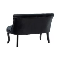 Jane 47" Velvet Button-tufted And Wing Back Loveseat Solid Wood And Cabriole Legs For Living Room And Bedroom | ARTFUL LIVING DESIGN -Cozy Living Deals Store GUEST 7babc57f 8311 4bcb 897e 39abd94f2b3c