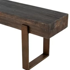 Dartem Rustic Industrial Bench Brown - Aiden Lane -Cozy Living Deals Store GUEST 7c3a361b f075 4eda 925a 495a47cd02cd