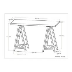 Hawkins Metal/Wood Console Sofa Table Walnut - WyndenHall 11 Hawkins Metal/Wood Console Sofa Table Walnut - WyndenHall -Cozy Living Deals Store GUEST 7c3de0f9 63ca 467b 908f 8bb173937923