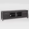 Hollywood Cabinet With Doors TV Stand For TVs Up To 80" Dark Gray - CorLiving