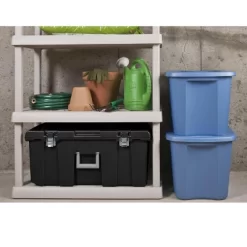 4 Sterilite 27-Gallon Industrial Tote + Sterilite 16-Gallon Lockable Footlocker -Cozy Living Deals Store GUEST 7cbe487a eea5 4afa 851e d515a6c2a8a9