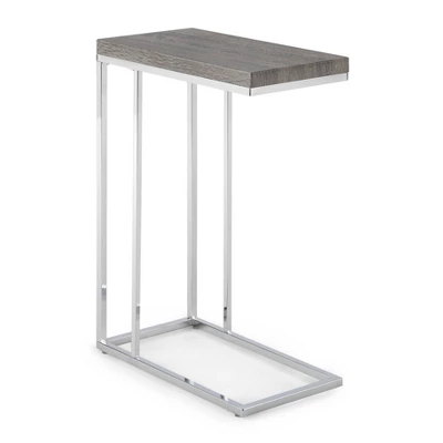 Lucia Chairside End Table Gray/Brown - Steve Silver 1 Lucia Chairside End Table Gray/Brown - Steve Silver