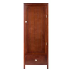 Brooke Jelly Close Cupboard With Door And Drawer Wood/Espresso - Winsome
