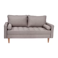 Flash Furniture Hudson Mid-Century Modern Loveseat Sofa With Tufted Upholstery & Solid Wood Legs -Cozy Living Deals Store GUEST 7daa8663 aff2 4497 a631 0ecb6c1291f3