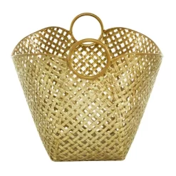 16.75"x11.5" Large Gold Metal Basket - Olivia & May -Cozy Living Deals Store GUEST 7db65472 6eb4 4e56 85a0 f5a17d954be1