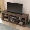6 Cubby TV Stand For TVs Up To 80" Espresso - Merrick Lane