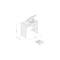 Ava Pull Top Vanity White - Polifurniture -Cozy Living Deals Store GUEST 7e050187 3ef4 43d9 b751 7993b893dfe2