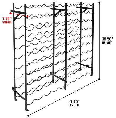 Sorbus Free Standing Wine Rack 2 Sorbus Free Standing Wine Rack - Image 2