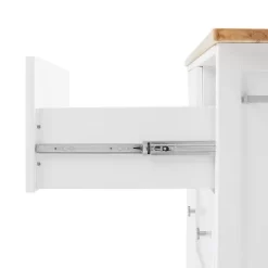 Soren Wood Top Kitchen Island/Cart Natural/White - Crosley -Cozy Living Deals Store GUEST 7fae83db 3999 4d0d aa74 6ee77d8eb63f